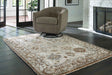 Ainswick Brown/Beige/Gray Memory Foam Medium Rug by Ashley at Eve Furniture