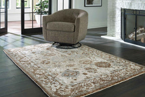 Ainswick Brown/Beige/Gray Memory Foam Medium Rug by Ashley at Eve Furniture