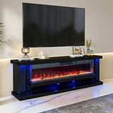 Aira Black Fireplace by New Era Innovations at Eve Furniture