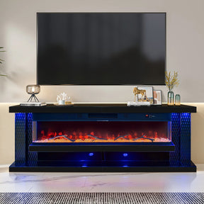 Aira Black Fireplace by New Era Innovations at Eve Furniture