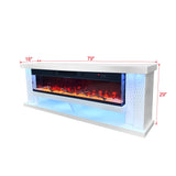 Aira White Fireplace by New Era Innovations at Eve Furniture