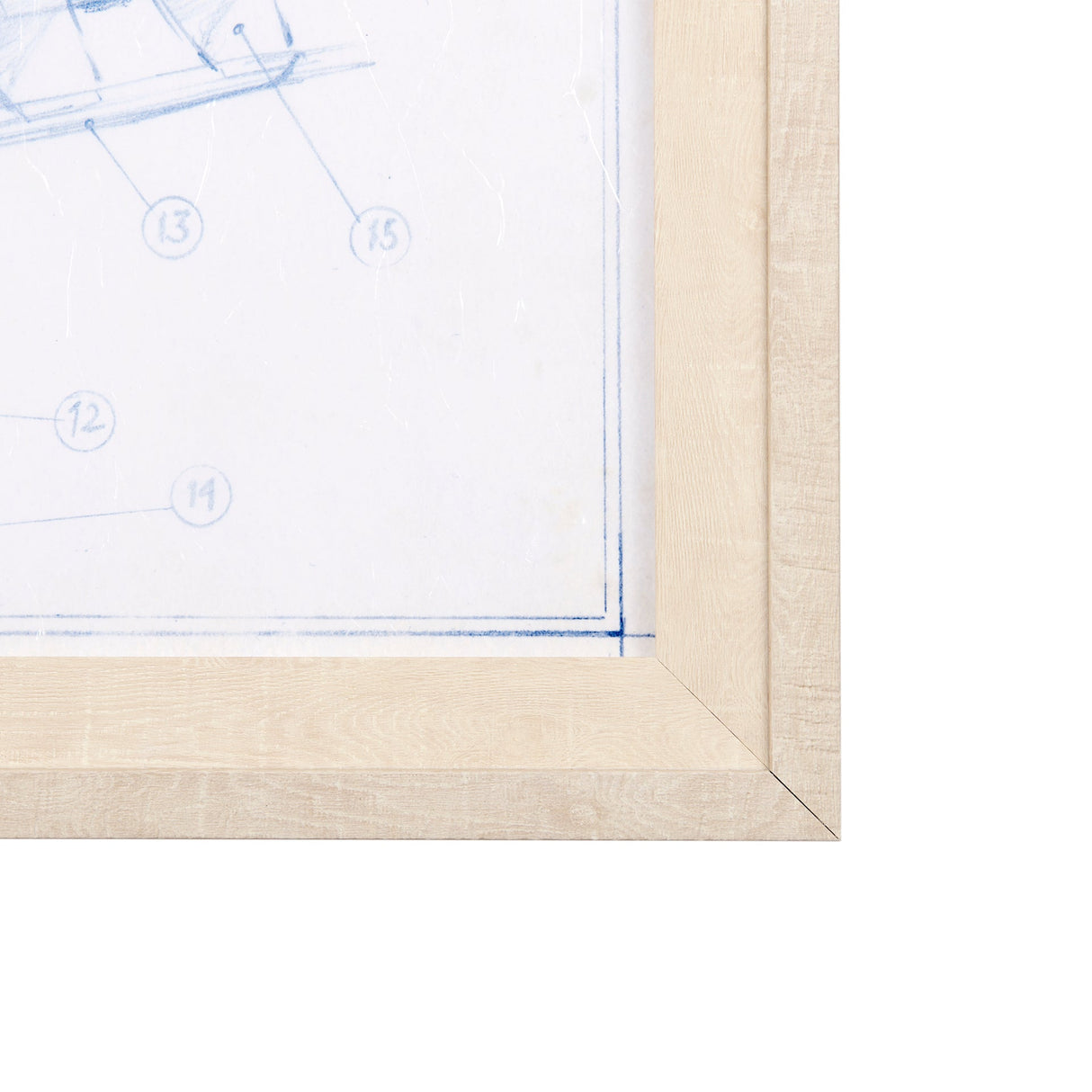 Airplane Mechanical Sketch I by Ethan Harper a Hand Embellished Textured Framed Art Print by Mercana at Eve Furniture
