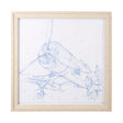Airplane Mechanical Sketch II by Ethan Harper a Hand Embellished Textured Framed Art Print by Mercana at Eve Furniture