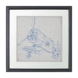 Airplane Mechanical Sketch II by Ethan Harper Hand Embellished Framed Art Print Matted under Glass by Mercana at Eve Furniture