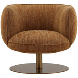 Aisha Swivel Chair, Mustard by Dovetail at Eve Furniture