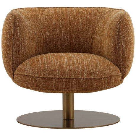 Aisha Swivel Chair, Mustard by Dovetail at Eve Furniture