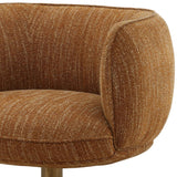 Aisha Swivel Chair, Mustard by Dovetail at Eve Furniture