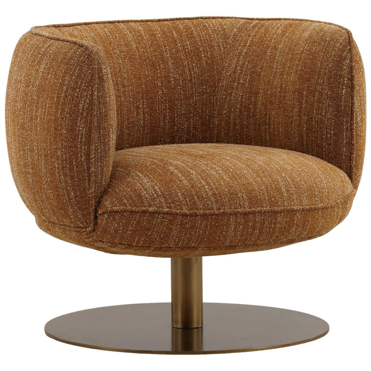 Aisha Swivel Chair, Mustard by Dovetail at Eve Furniture