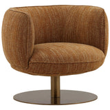Aisha Swivel Chair, Mustard by Dovetail at Eve Furniture