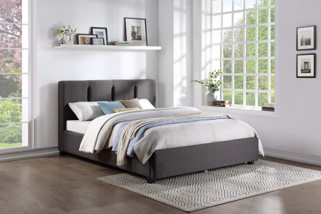 Aitana Graphite California King Platform Bed