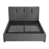 Aitana Graphite California King Platform Bed with Storage Footboard