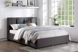 Aitana Graphite Full Platform Bed with Storage Footboard