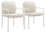 Aite Beige Outdoor Dining Chair (Set of 2) by Zuomod at Eve Furniture