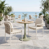 Aite Beige Outdoor Dining Chair (Set of 2) by Zuomod at Eve Furniture