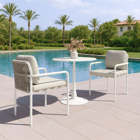 Aite Beige Outdoor Dining Chair (Set of 2) by Zuomod at Eve Furniture