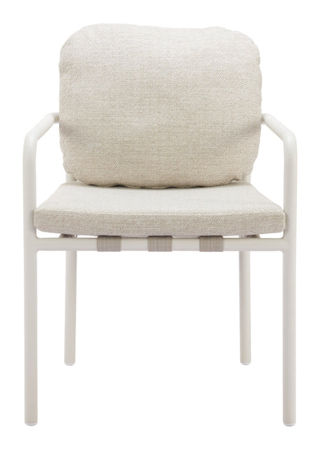 Aite Beige Outdoor Dining Chair (Set of 2) by Zuomod at Eve Furniture