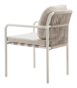 Aite Beige Outdoor Dining Chair (Set of 2) by Zuomod at Eve Furniture