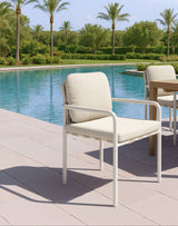 Aite Beige Outdoor Dining Chair (Set of 2) by Zuomod at Eve Furniture