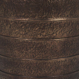 Aivana Extra Large Antiqued Gold Metal Floor Vase by Mercana at Eve Furniture
