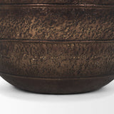 Aivana Extra Large Antiqued Gold Metal Floor Vase by Mercana at Eve Furniture