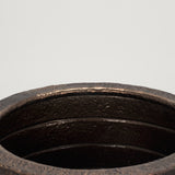 Aivana Large Antiqued Gold Metal Floor Vase by Mercana at Eve Furniture