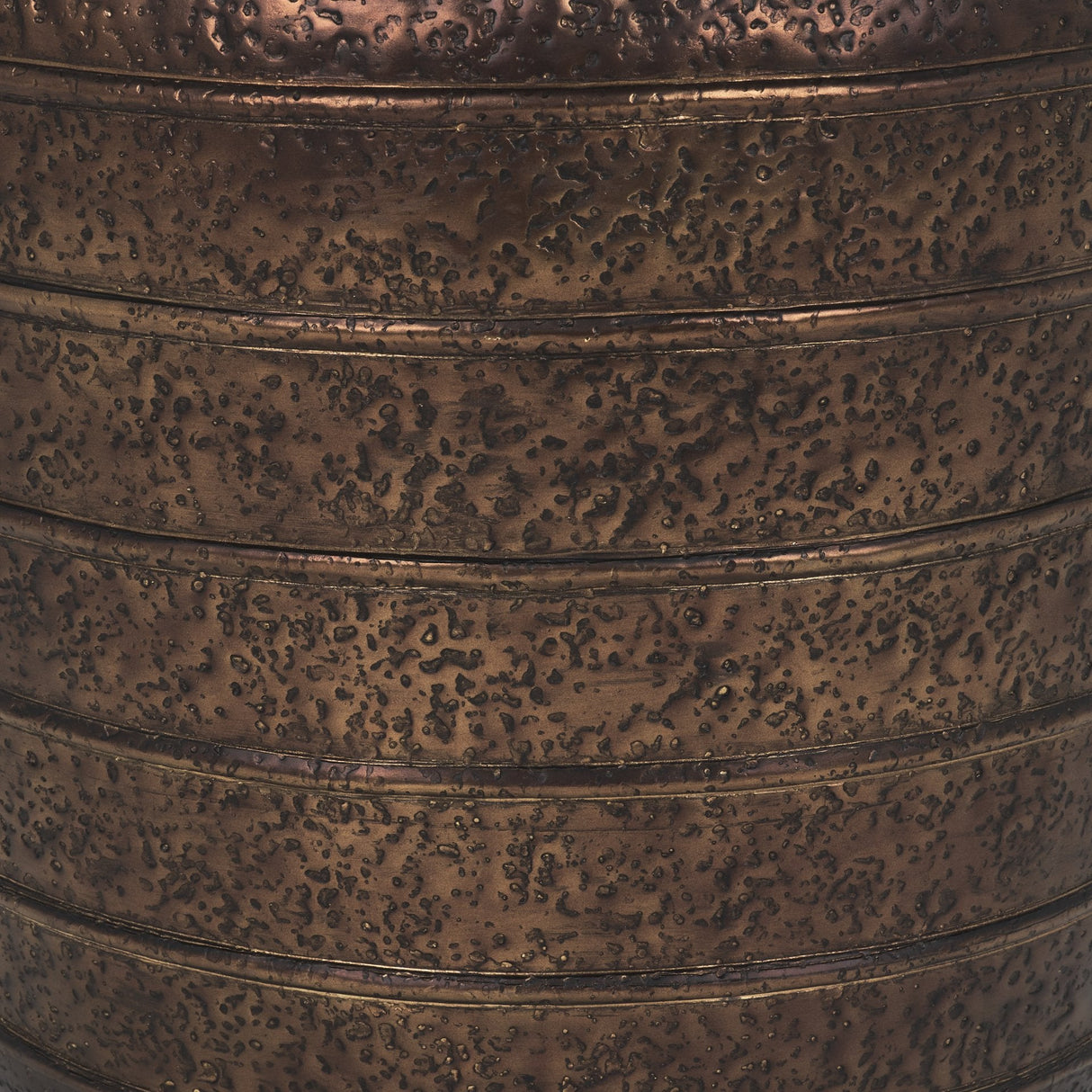 Aivana Large Antiqued Gold Metal Floor Vase by Mercana at Eve Furniture