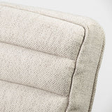 Ajax II Cream Fabric W/ Brown Wooden Frame Accent Chair by Mercana at Eve Furniture