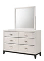 Akerson Chalk Bedroom Mirror (Mirror Only) by Crown Mark at Eve Furniture