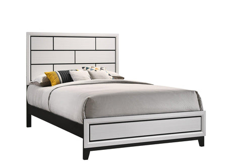 Akerson Chalk Full Panel Bed by Crown Mark at Eve Furniture
