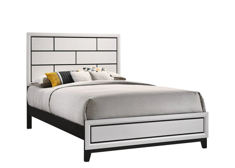 Akerson Chalk Full Panel Bed by Crown Mark at Eve Furniture