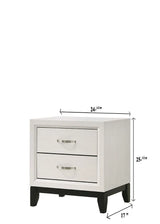 Akerson Chalk Nightstand by Crown Mark at Eve Furniture