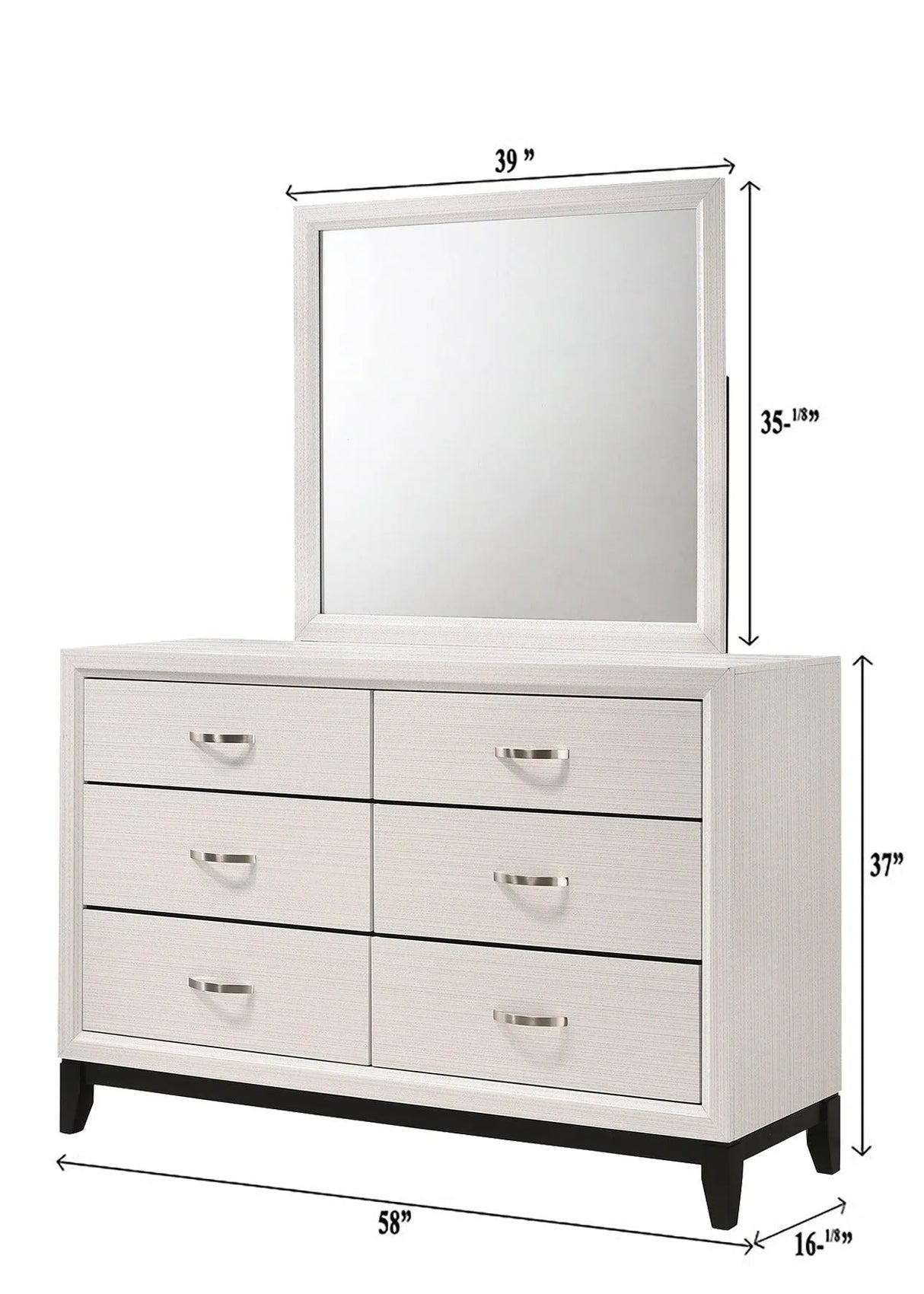 Akerson Chalk Panel Bedroom Set by Crown Mark at Eve Furniture