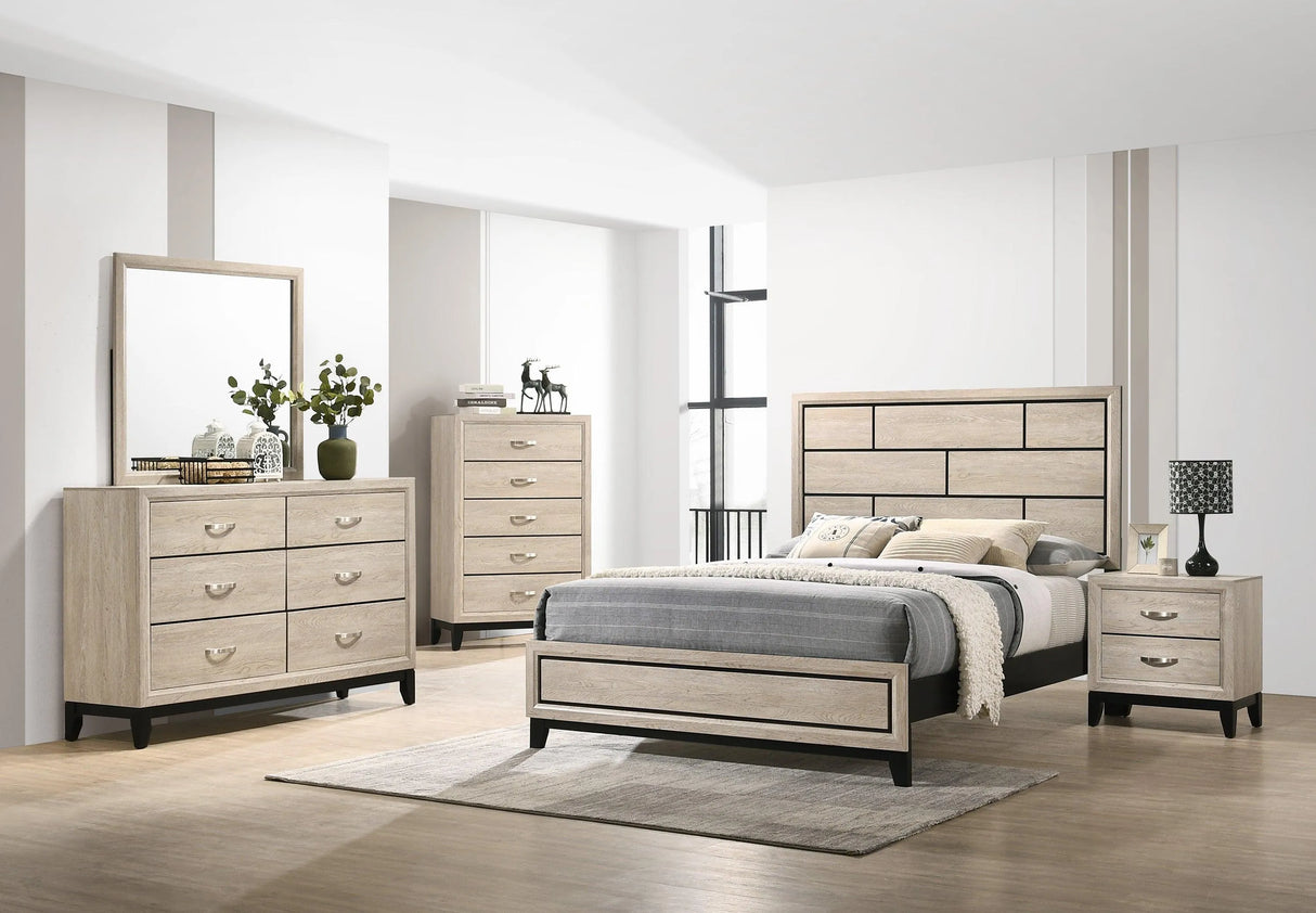 Akerson Driftwood Bedroom Mirror (Mirror Only) by Crown Mark at Eve Furniture