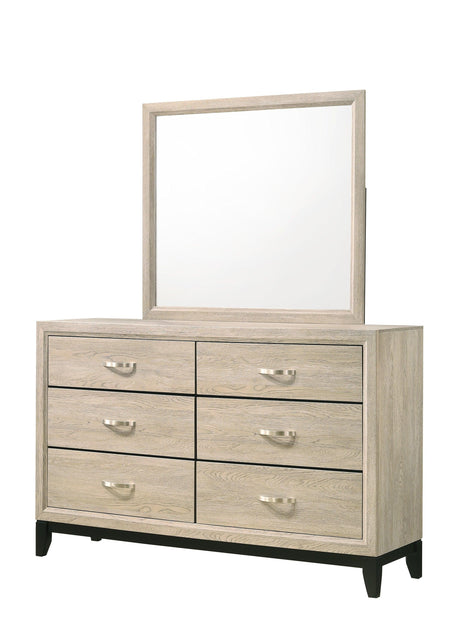 Akerson Driftwood Bedroom Mirror (Mirror Only) by Crown Mark at Eve Furniture