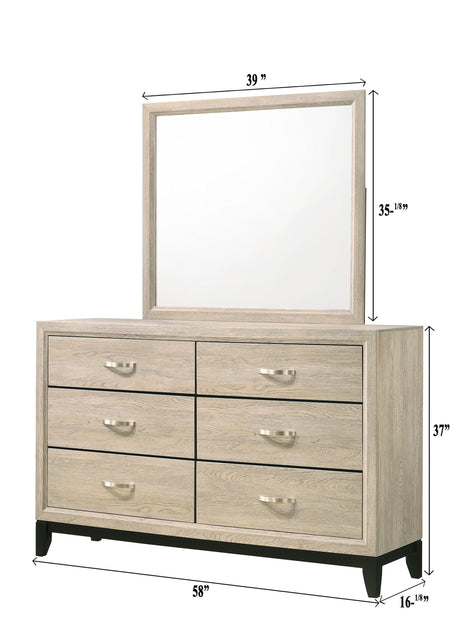 Akerson Driftwood Dresser by Crown Mark at Eve Furniture