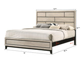 Akerson Driftwood King Panel Bed by Crown Mark at Eve Furniture