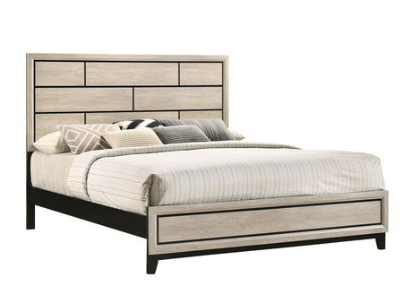 Akerson Driftwood King Panel Bed by Crown Mark at Eve Furniture