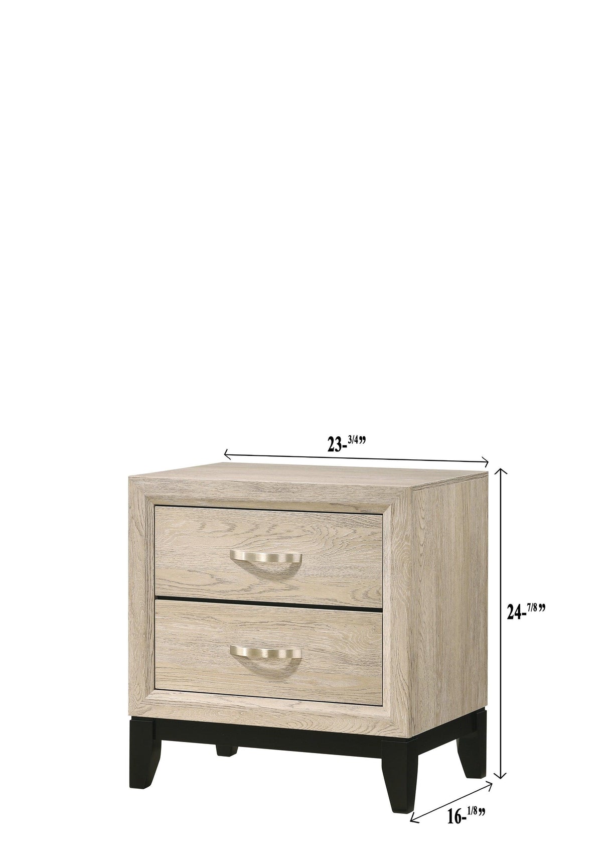 Akerson Driftwood Nightstand by Crown Mark at Eve Furniture