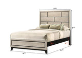 Akerson Gray Full Panel Bed by Crown Mark at Eve Furniture