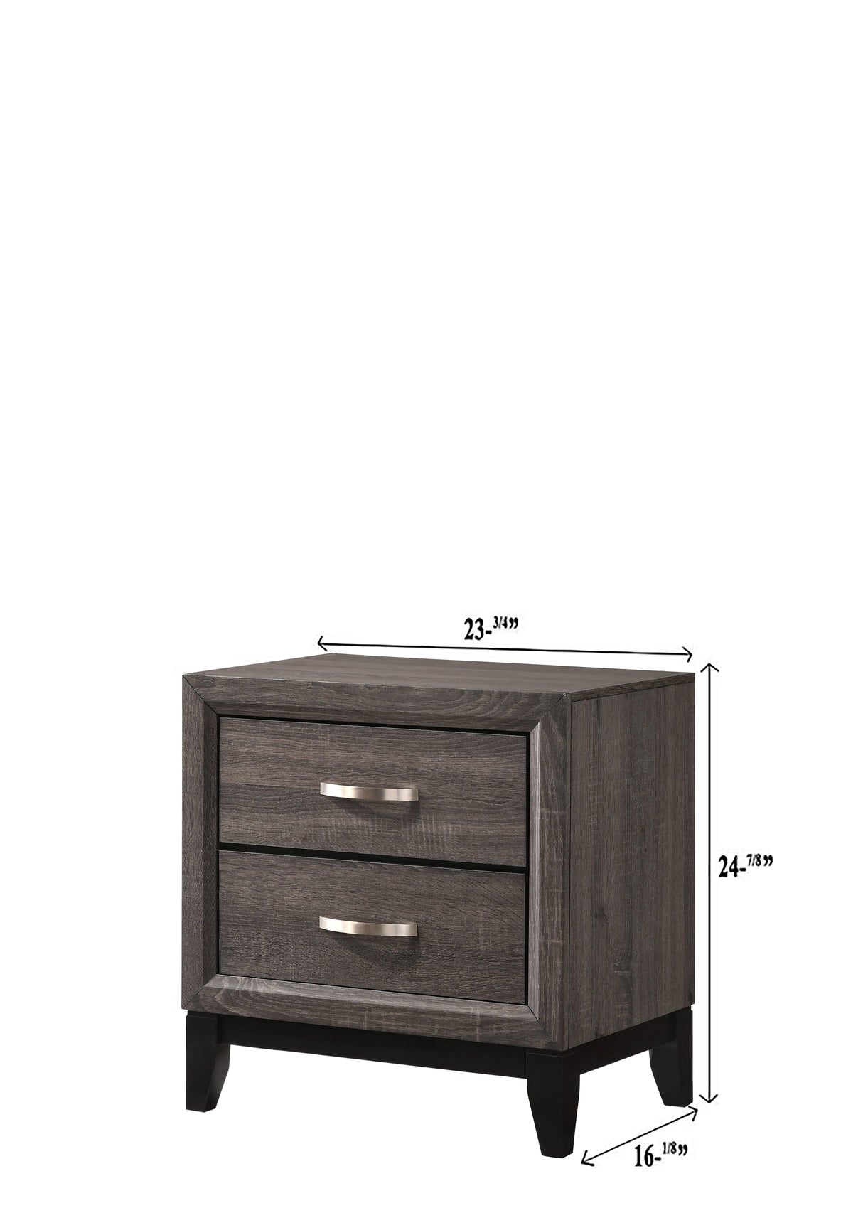 Akerson Gray Nightstand by Crown Mark at Eve Furniture