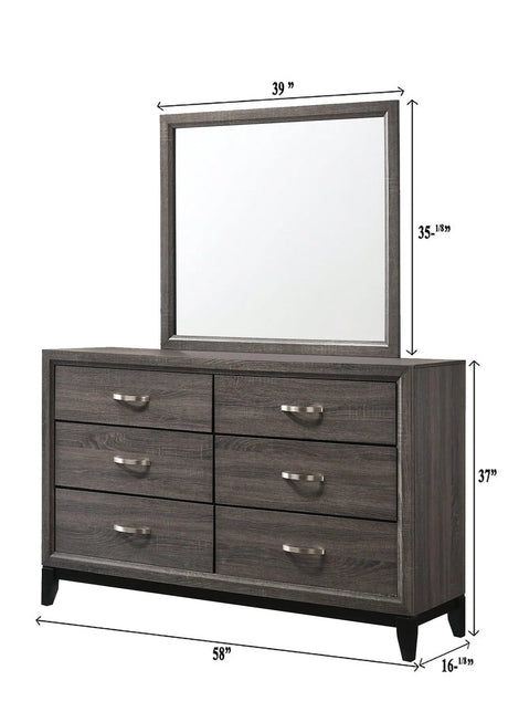 Akerson Gray Panel Bedroom Set by Crown Mark at Eve Furniture