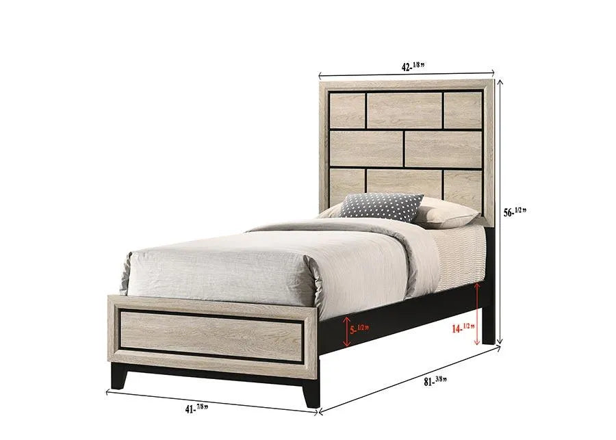 Akerson Gray Panel Youth Bedroom Set by Crown Mark at Eve Furniture