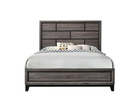 Akerson Gray Twin Panel Bed by Crown Mark at Eve Furniture