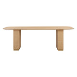 Akiba Natural Ash & Rattan 96" Rectangular Dining Table by TOV Furniture at Eve Furniture