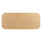 Akiba Natural Ash & Rattan 96" Rectangular Dining Table by TOV Furniture at Eve Furniture