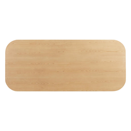 Akiba Natural Ash & Rattan 96" Rectangular Dining Table by TOV Furniture at Eve Furniture