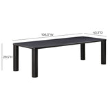 Akola Oak 106" Rectangular Dining Table by TOV Furniture at Eve Furniture