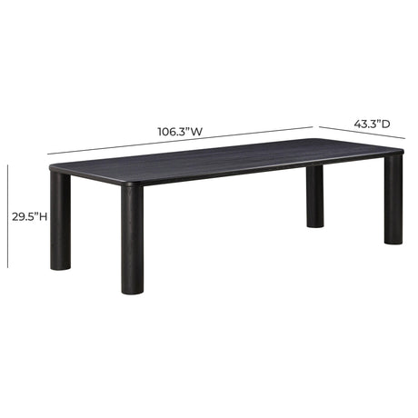 Akola Oak 106" Rectangular Dining Table by TOV Furniture at Eve Furniture