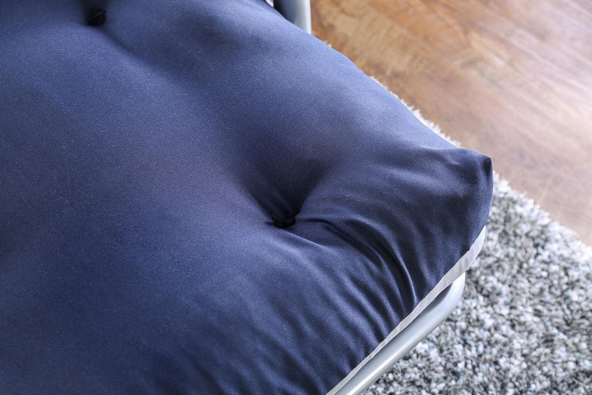 Aksel Gray/Navy Futon Mattress by Furniture of America at Eve Furniture