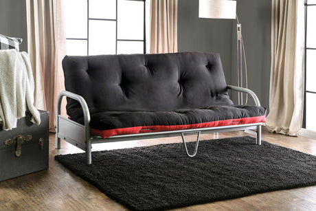 Aksel Black/Red Futon Mattress by Furniture of America at Eve Furniture
